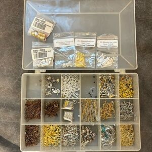 Mixed lot of jewelry findings